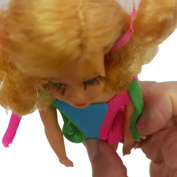 1969 Living Skipper Doll Mattel Golden Blonde Swimsuit Beautiful HAIR EYELASHES - Picture 12 of 16